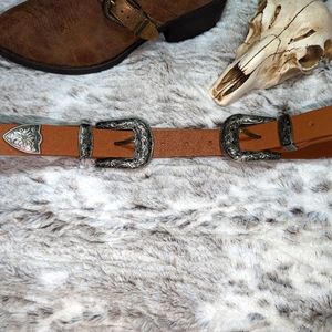 🐮ASOS Leather Double Buckle Belt🐮